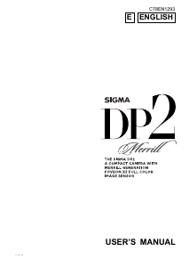 Manual Sigma DP2 Merrill Digital Camera