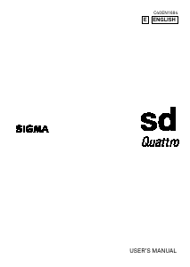 Manual Sigma SD Quattro Digital Camera