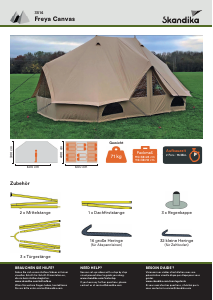 Handleiding Skandika Freya Canvas Tent