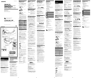 Käyttöohje Sony ICF-CD837L Radioherätyskello