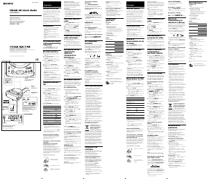 Bruksanvisning Sony ICF-CD814 Klockradio