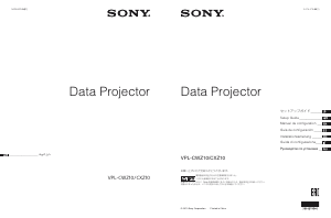 Manual Sony VPL-CXZ10 Projector