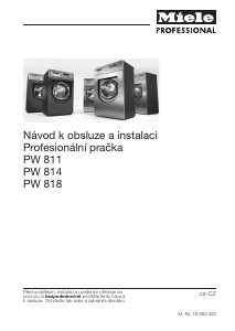 Manuál Miele PW 814 Pračka