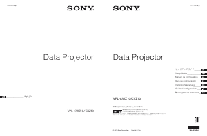 Manual Sony VPL-CWZ10 Projector