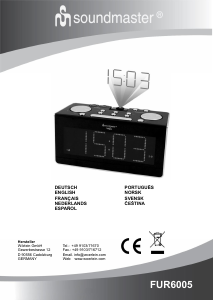 Manual SoundMaster FUR6005 Alarm Clock Radio