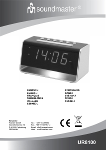 Manual SoundMaster UR8100SI Alarm Clock Radio