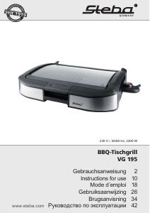 Bedienungsanleitung Steba VG 195 Tischgrill