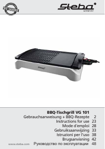 Manual Steba VG 101 Table Grill