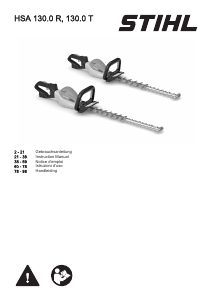 Manuale Stihl HSA 130.0 T Tagliasiepi