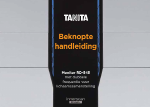 Handleiding Tanita RD-545 Weegschaal