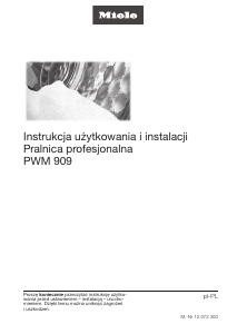 Instrukcja Miele PWM 909 Pralka
