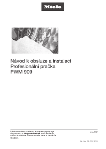 Manuál Miele PWM 909 Pračka