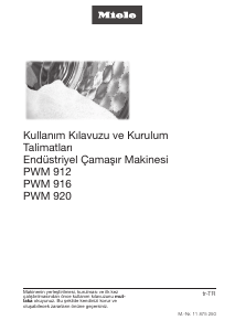 Kullanım kılavuzu Miele PWM 916 Çamaşır makinesi