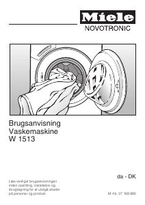 Brugsanvisning Miele W 1513 Vaskemaskine