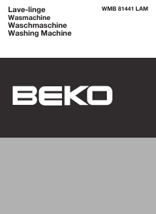 Handleiding BEKO WMB 81441 LAM Wasmachine
