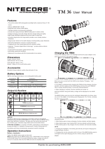 Manual Nitecore TM36 Flashlight