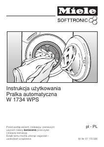 Instrukcja Miele W 1734 Pralka
