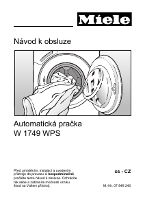 Manuál Miele W 1749 WPS LiquidWash Pračka