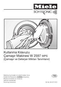 Kullanım kılavuzu Miele W 2597 WPS Çamaşır makinesi