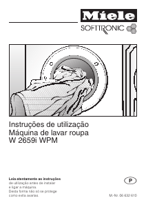 Manual Miele W 2659i WPM Máquina de lavar roupa
