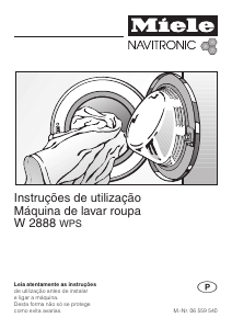 Manual Miele W 2888 WPS Máquina de lavar roupa