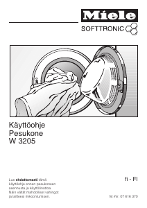 Käyttöohje Miele W 3205 Pesukone