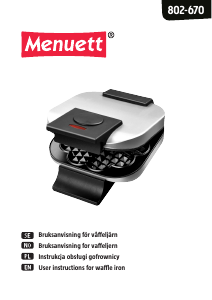 Manual Menuett 802-670 Waffle Maker