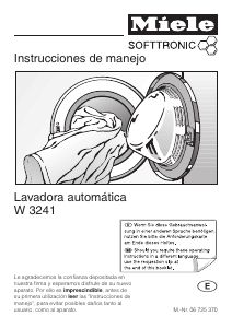 Manual de uso Miele W 3241 Lavadora