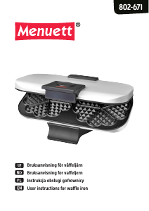 Manual Menuett 802-671 Waffle Maker