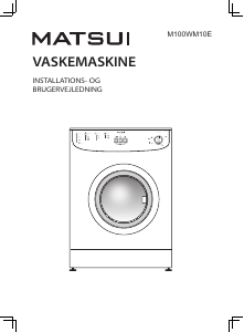 Brugsanvisning Matsui M100WM10E Vaskemaskine