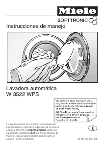 Manual de uso Miele W 3522 WPS Lavadora