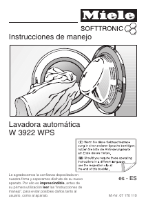 Manual de uso Miele W 3922 WPS Lavadora