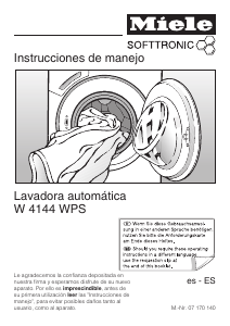 Manual de uso Miele W 4144 WPS Lavadora