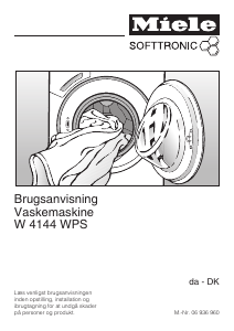 Brugsanvisning Miele W 4144 WPS Vaskemaskine