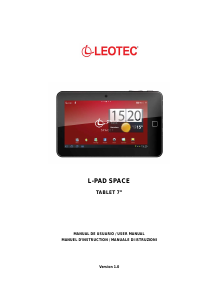 Handleiding Leotec LETAB701 L-Pad Space Tablet