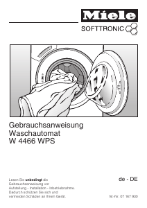 Bedienungsanleitung Miele W 4466 WPS Waschmaschine