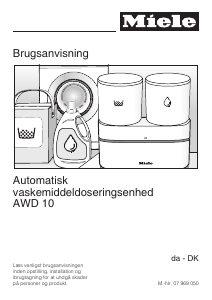 Brugsanvisning Miele W 5000 WPS Supertronic Vaskemaskine