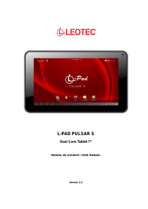 Manual de uso Leotec LETAB707 L-Pad Pulsar S Tablet