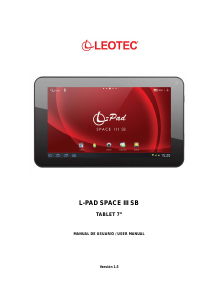 Manual de uso Leotec LETAB710 L-Pad Space III SB Tablet