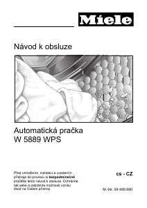 Manuál Miele W 5889 WPS EcoComfort Pračka