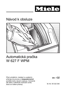 Manuál Miele W 627 F WPM Pračka