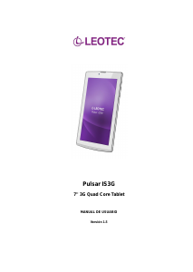 Manual de uso Leotec LETAB725 Pulsar IS3G Tablet