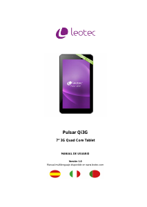 Manual de uso Leotec LETAB727 Pulsar Qi3G Tablet