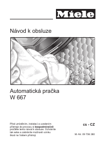 Manuál Miele W 667 Pračka
