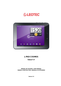 Manual de uso Leotec LETAB801 L-Pad Cosmos Tablet