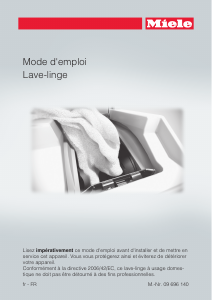 Mode d’emploi Miele W 695 F WPM Lave-linge