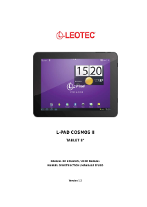 Handleiding Leotec LETAB805 L-Pad Cosmos II Tablet