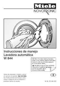 Manual de uso Miele W 844 Lavadora