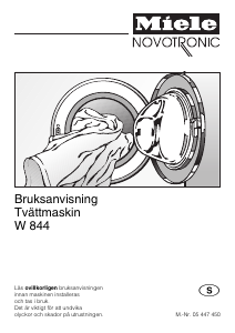 Bruksanvisning Miele W 844 Tvättmaskin