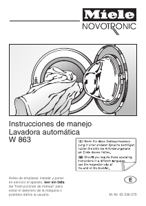 Manual de uso Miele W 863 Lavadora